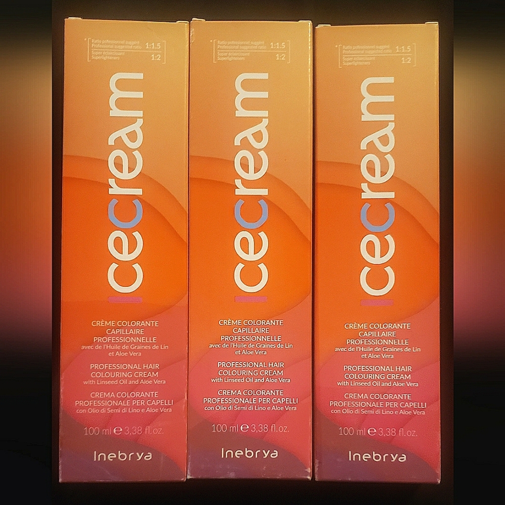 3 × ICE CREAM Professional Hair Colouring Cream - 5/0 Light Chestnut - NWT